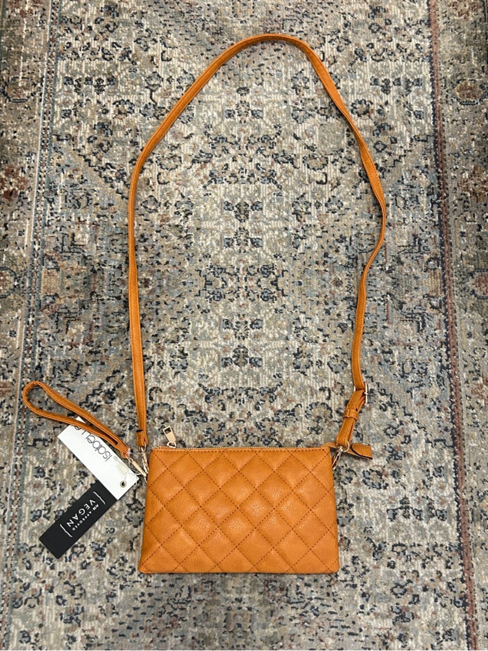 Quilted orange crossbody NWT BEAUTIFUL COLOR FOR FALL